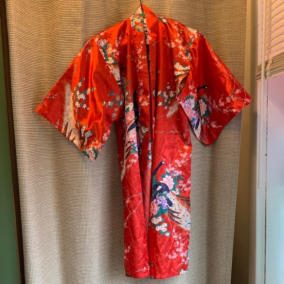 Vibrant Floral Kimono Robe - Picture 1 of 1
